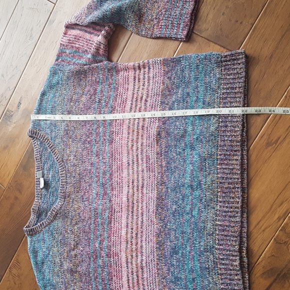 GAP 100% Cotton Women's Marl Knit Boat Neck Sweater Multicolour Size XL - Picture 5 of 15